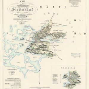Historisk karta över Strömstad 1855
