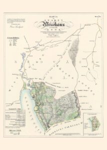 Historisk karta över Ulricehamn 1856