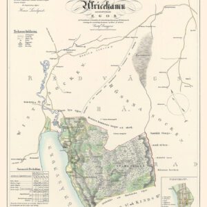 Historisk karta över Ulricehamn 1856