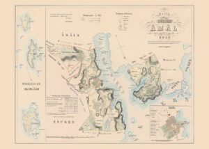 Historisk karta över Åmål 1857