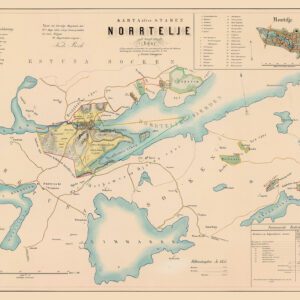 Historisk karta överNorrtälje 1857