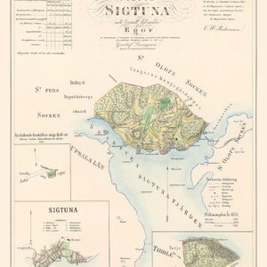 Historisk karta över Sigtuna 1857