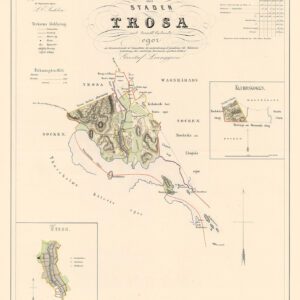 Historisk karta över Trosa 1857