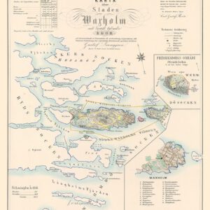 Historisk karta över Vaxholm 1857