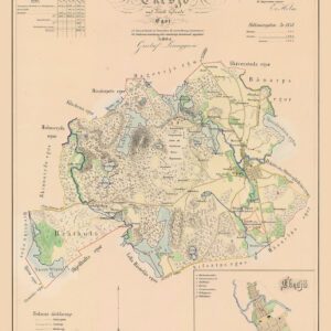 Historisk karta över Eksjö 1858
