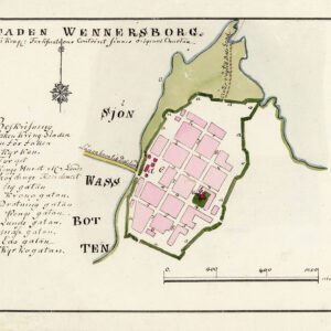 Historisk karta över staden Vänersborg