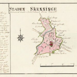 Historisk karta över Staden Skänninge