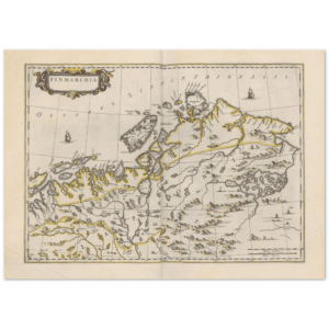 Historisk karta över Finnmarken 1600-tal