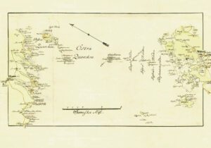 Historisk karta över Bottenhavet och Bottenviken