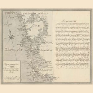 Historisk karta över kusten Orust-Göteborg - 1700-tal