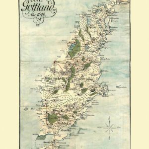 Historisk karta över Gotland 1646