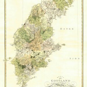 Historik karta över Gotland 1805