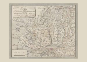 Historisk karta över Hisingen 1700-tal