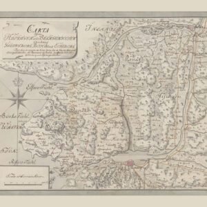 Historisk karta över Hisingen 1700-tal