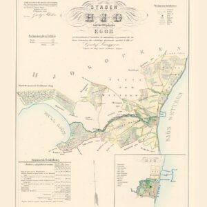 Historisk karta över Hjo 1856