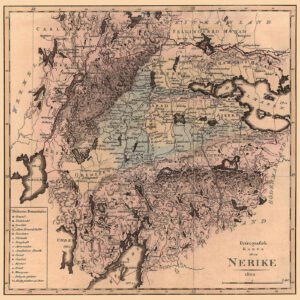 Historisk karta över Närke 1804