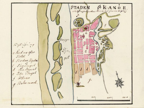 Historisk karta över Skanör