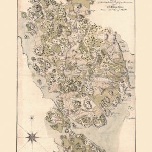 Historisk karta över Danderyd och Täby 1785