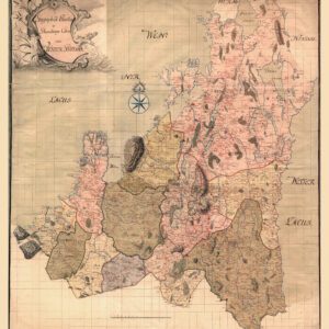 Historisk karta över Skaraborg 1700