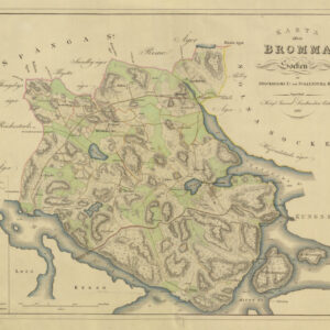 Historisk karta över Bromma socken 1829
