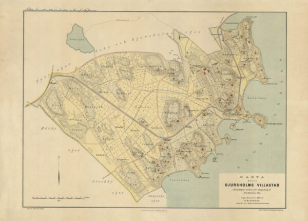 Historisk karta över Djursholm 1896