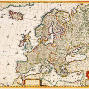 Historisk karta över Europa 1680-tal
