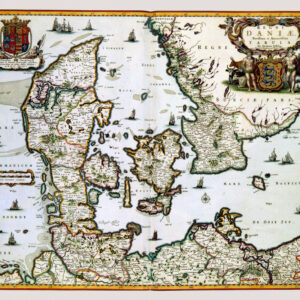 Historisk karta över Danmark innan 1658.