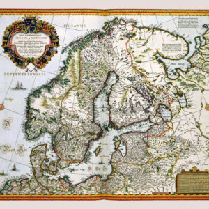 Historisk karta över Norden 1656.
